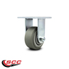 Service Caster 4 Inch Thermoplastic Rubber Wheel Rigid Caster with Roller Bearing SCC SCC-30R420-TPRRF